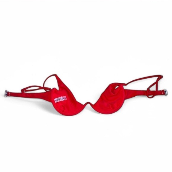 Zaful Red Bikini Swim Top Size Small - Picture 2 of 3